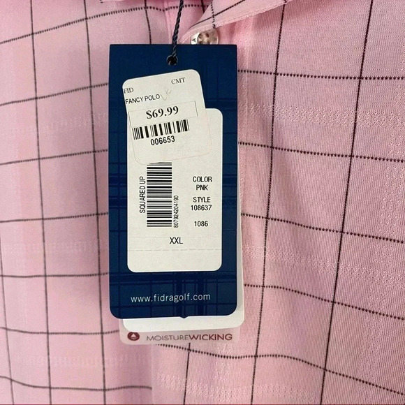 FIDRA Fancy Polo Golf Shirt Mens size XXL NWT - Picture 11 of 15